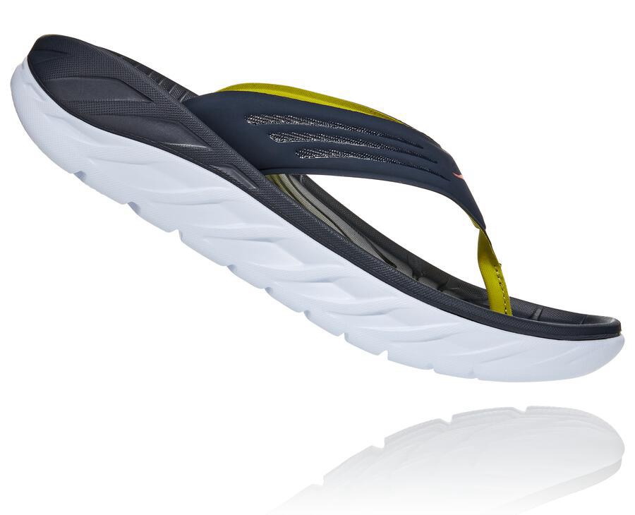 Hoka One One Sandaler Herre - Ora Porno Flip - Mørkeblå/Hvide - 357981PYU